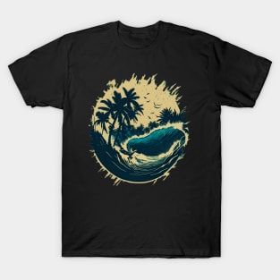 ocean summer vintage design T-Shirt